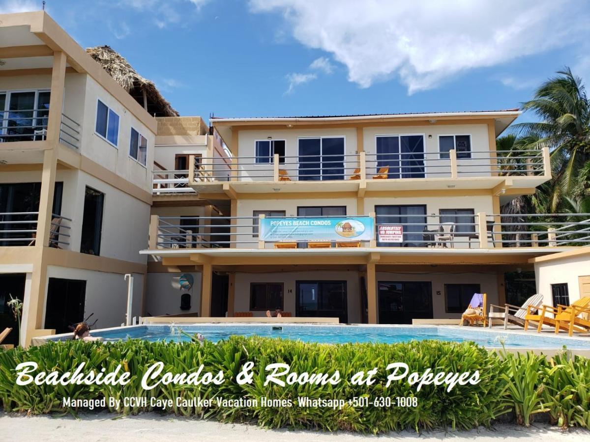 Beach Club Budget Rooms At Popeyes Caye Caulker Kültér fotó