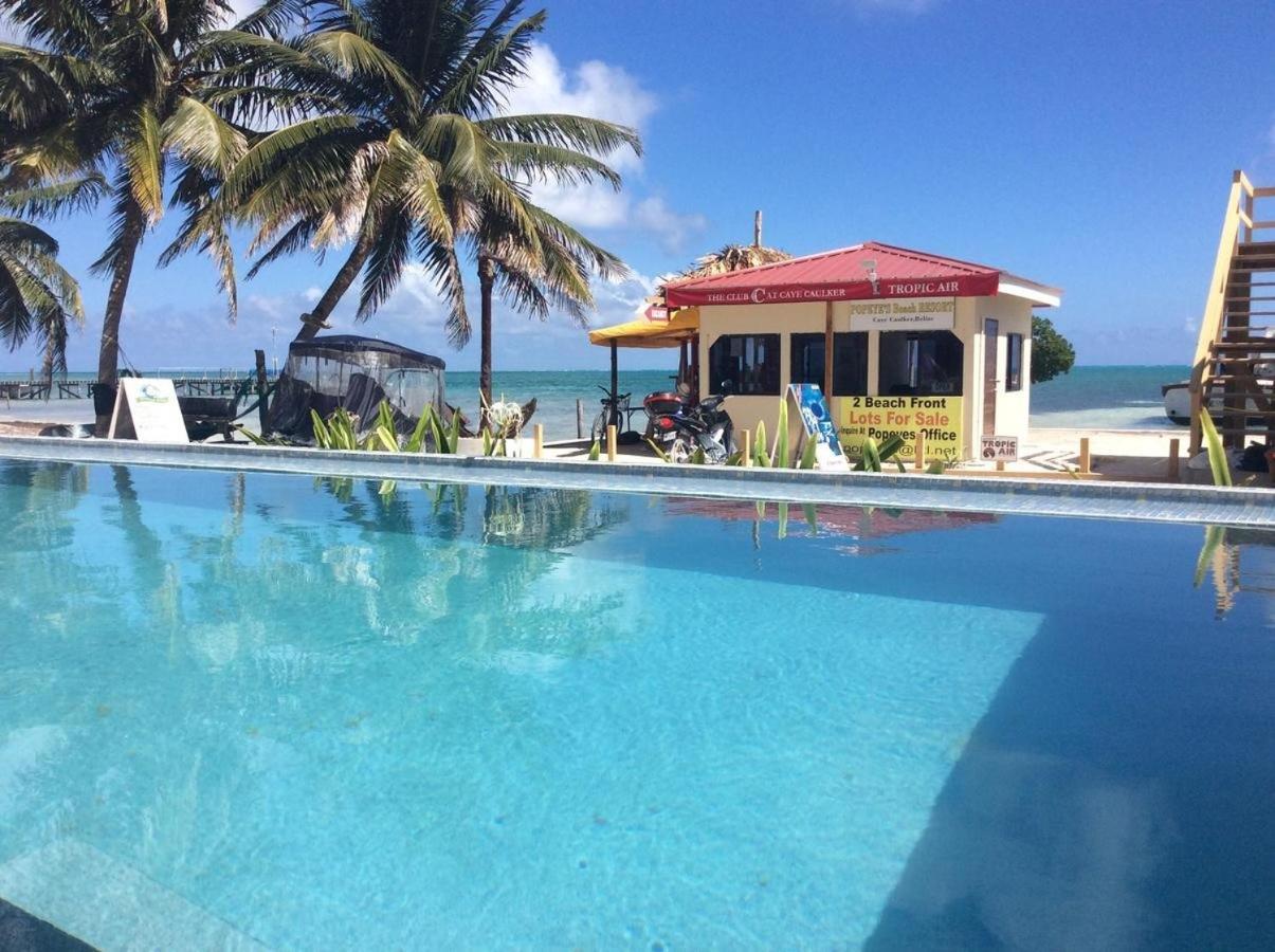 Beach Club Budget Rooms At Popeyes Caye Caulker Kültér fotó